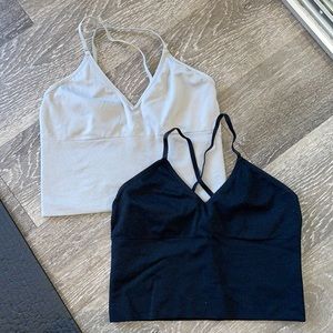 Seamless racer back cropped tank bundle